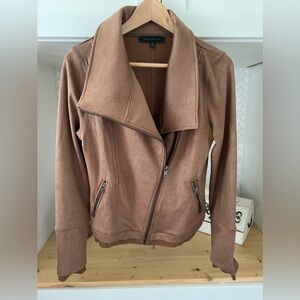 Slick Chick Coated Faux Leather moto jacket